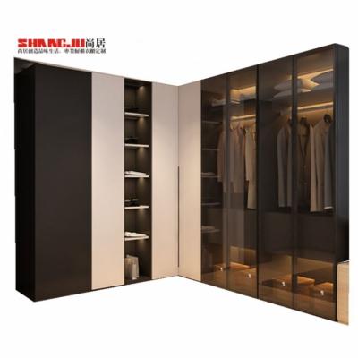 China Clothset Adjustable American High Gloss Veneer Style Modern Home Wardrobe (Other) Design for sale