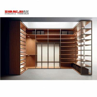 China (Other) Factory Adjustable Professional Pull Out Basket Lacquer Veneer High End Wardrobe Designs for sale