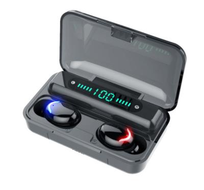 China factory hot sale In-Ear LED Display Earbuds Power To Waterproof Mobile HiFi In Ear Earphone BT 5.0 TWS F9 Wireless Earphone for sale