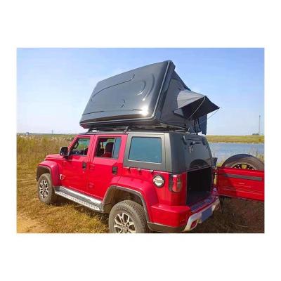 China Competitive Price 4 Person Extended Type ABS Hard Shell Car Roof Top Tent With Annex for sale