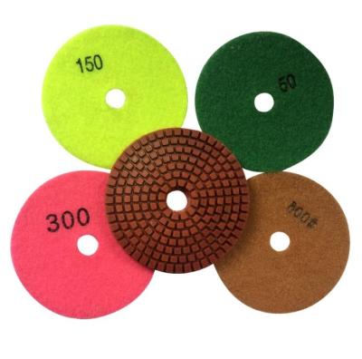 China For Granite Ceramic Tile Diamond Marble Porcelian Glass Polishing Pad For Grinding Granite Flexible Diamond Polishing Pads Angle Grinder Marble for sale