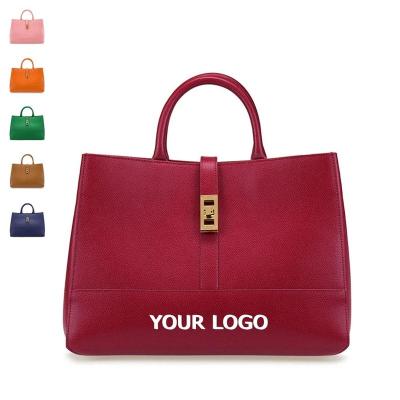 China Fashion China Manufacturer Trending Custom Logo Ladies Tote Bag New High Quality Wear Resistant PU Large Capacity Luxury Leather Handbag for sale