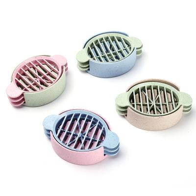 China Viable Creative Wheat Stalks 3 in 1 Multifunctional Egg Tools Kitchen Accessories Egg Cutter Slicer for sale