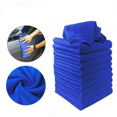 China Sustainable Car Motorcycle Cleaning Towel Microfiber Glass Automobile Glass Household Cleaning Small Hand Towel for sale