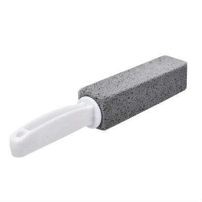 China Sustainable Toilet Brushes Natural Pumice Cleaning Stone Cleaner Brush With Long Handle For Toilets Sink Tubs for sale