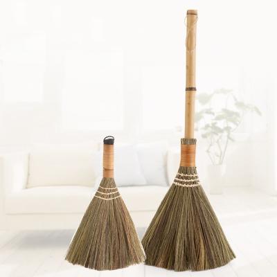 China Wooden Household Floor Hair Broom Home Cleaning Tool Long Handle for sale