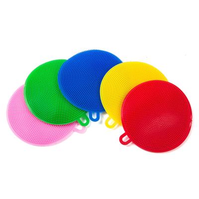 China Durable Universal Silicone Cleaning Brush Mat Dish Towel Washing Rags Kitchen Tools Kitchen Dishcloth Heat Resistant Dishcloth for sale