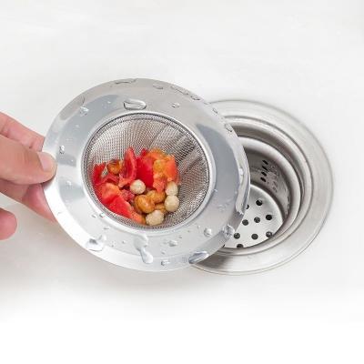 China Wholesale Kitchen Tool Stainless Steel Mesh Sink Strainer Wire Sink Basket Cleaning Viable for sale