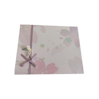 China Recycled Materials Pink Color Printing Rigid Gift Box Beautiful Gift Box 3mm Thickness Gift Box for sale