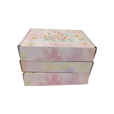 China Wholesale Custom Corrugated Box Recycled CMYK Materials Box White Corrugated Corrugated Box Porcelain Custom Corrugated Box for sale