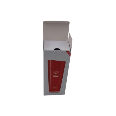 China Recycled Materials Red Color Printing Paper Box Face Care Products Cosmetic Paper Box for sale