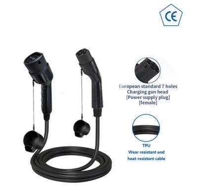 China Wholesale 7kw APP Control 32A Dual Head Gun EV Charging Station Wall Charger Battery Extension Cable for sale