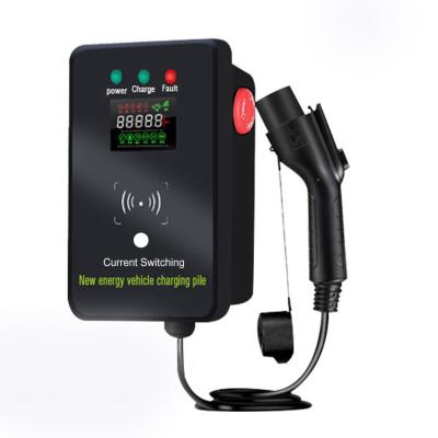 China 2022 Hot Selling Commercial APP Control 32A 7kw Wallbox EV Charger Station EV Fast Charging Station for sale