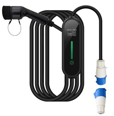 China APP Control AC European Standard Type - 2 Meters 16A / 3.5kw / 20 Portable EV Charger Electric Vehicle Charger for sale