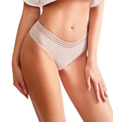 China Factory Wholesale 4 Colors Threadless Women's QUICK DRY Thong Women's Sheer Cotton Crotch Sports Yoga Sex Seamless Panties for sale