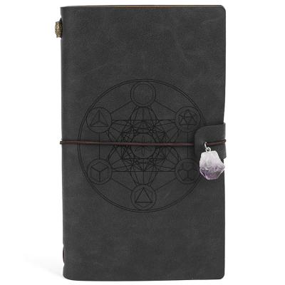 China Dot Spiral Healing Crystal Matrix Black Girl Amethyst Notebook Magical Calligraphic Children for sale