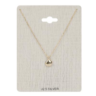 China Sterling Silver Gold Plated Chain Necklaces Jewelry Casual/Sporty Fine Necklace 925 Silver for sale