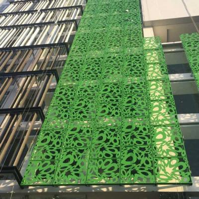 China Easily Assembled CNC Perforated Art Deco Aluminum Curtain Wall as Wall Curtains for sale