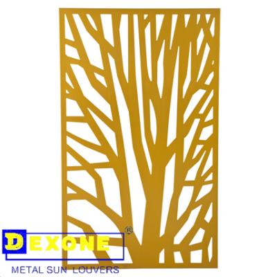 China Easily Assembled Metal Laser Cut Panels Aluminum Wall Art Panels Architectural Metal Screen for sale