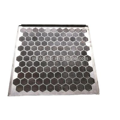 China Artistic Ceilings Hexagonal Perforated Ceiling Tile For Decoration for sale