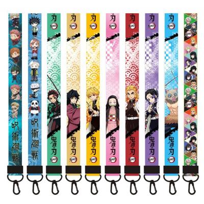 China Advertising Lanyards Custom Anime Logo Print Heat Transfer Lanyard No MOQ For Party Activity for sale