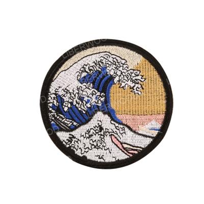 China Custom Woven Woven Patches Soccer Football Woven Badge Kid Clothes Applique Patch For Clothing for sale