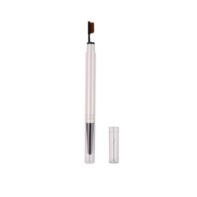 China Cosmetics Plastic Eyebrow Pencil Free Sample Makeup Eyebrow Pencil Empty Double Side for sale