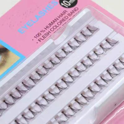 China Individual Group Lash Extensions Knot Free Cluster Natural Extra Long Volume Eyelash Flare Lash for sale