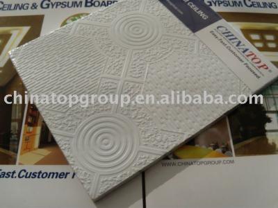 China Artistic ceilings vinyl coated gypsum ceiling, taped edge ceiling panel, waterproof gypsum ceiling panel for sale