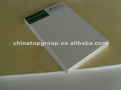 China Sound absorption fireproof glass wool ceiling, false suspension ceiling, white painted acoustic false celing for sale