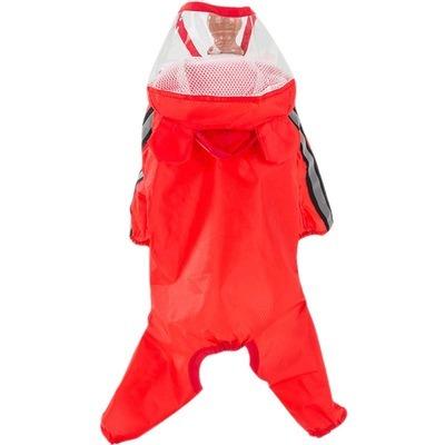 China New raincoat dog raincoat cartoon teddy bear poncho autumn pet rainy day clothes four viable raincoats for sale