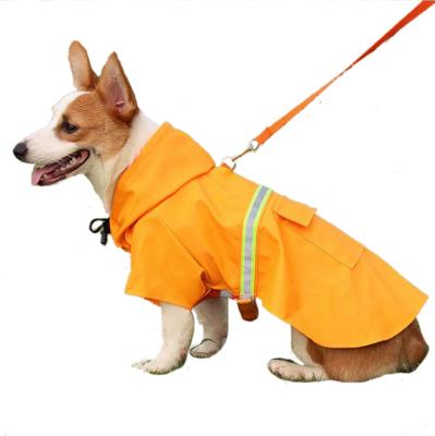 China Viable Drop Shipping New Product Dog Raincoats For Large Dogs With Reflective Brand Hoodie, Rain Poncho Jacket For Dogs for sale