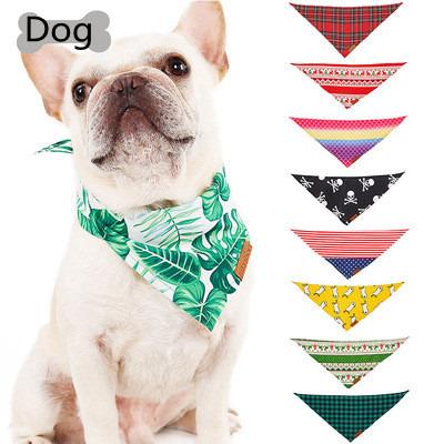 China Multi Color Fashion Saliva Scarf Pet Triangle Scarf Holiday Cat Classic Padded Dog Handkerchief Towel And Bib for sale