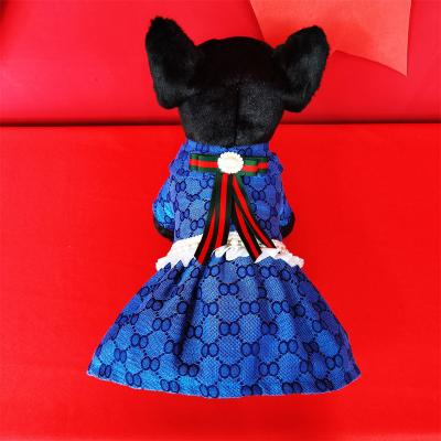 China Wholesale Private Label Viable Factory Pet Clothes Teddy Bichon Bullfighting Cat Skirt Fabric Pet Supplies Factory In Stock for sale