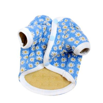 China Korean fashion ins dog clothes autumn pet apparel winter winter teddy panda daisy cardigan sweater for sale