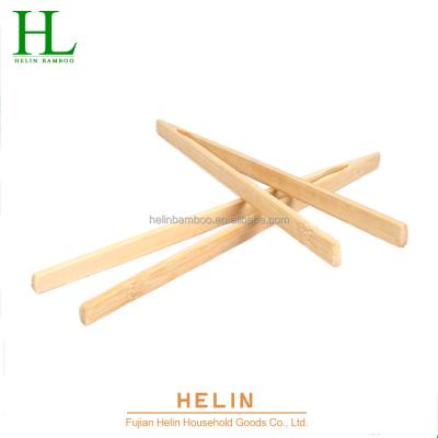 China Sustainable Hot Sale Bamboo Toast Tongs Bamboo BBQ Tongs for sale