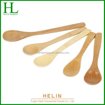 China Mini Bamboo Spoon Disposable Ice Cream Disposable Spoon for sale