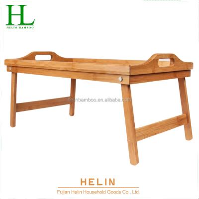 China Antique Dining Furniture Bamboo Bed Tray With Folding Legs for sale