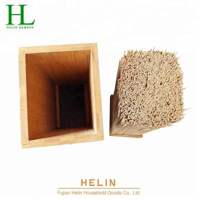 China Viable hot sale bamboo knife storage block with bamboo rod for sale