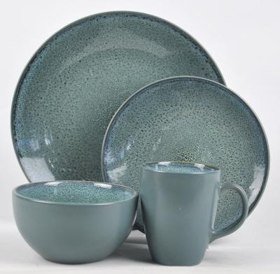 China Cordoba Disposable Salon Home Soho Color Glazed Stoneware Dinnerware Sets for sale