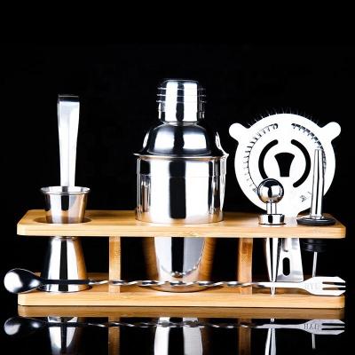 China Viable Hot Cocktail Shaker Bartender 11 Piece Stainless Steel Kit from Amazon for sale