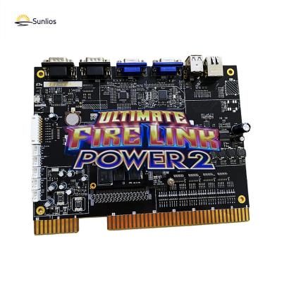 China Metal + Acrylic / Customize Hot Selling Firelink Power 2 Video Curved End Game Fire Link 8 In 1 Slot Power2 Game Board for sale