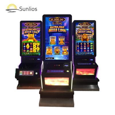 China Casino Vertical Cabinet Coin Metal Screen Machine Bill Acceptor Online Video Board Slot Gambling Game Machine for sale