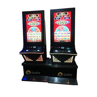 China New Metal Screen Design Crazy Money Gold Arcade Cabinet Software Casino Vertical Slot Machine for sale