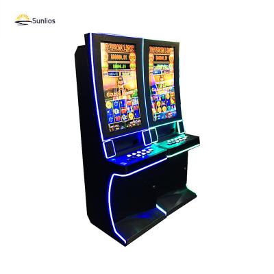 China Metal Coin Pusher Internet Gambling Machine Casino Cabinet Board LCD Video Game Slot Machines For Sale for sale