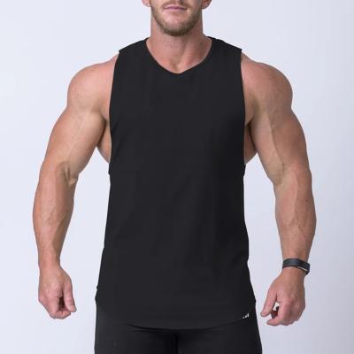 China Gym Fashion Style Antibacterial Custom Fabric Plain Sleeveless T Shirts For Men's Clothing for sale