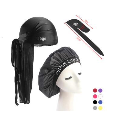 China Wholesale Custom Soft Feeling Bowknot Turban Designer Sleep Hoods And Durags for sale