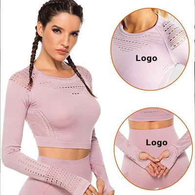 China Girl Antibacterial Hot Quick Dry Tight Selling Long Sleeve Fitness Tracksuits Sportswear for sale