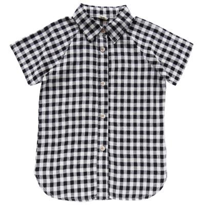 China Wholesale Anti-pilling Kids Plaid Shirt Children Cotton Blouse Kid Girl Boy Fits Toddler Short Gingham Clothing Long Sleeves Casual Shirts for sale