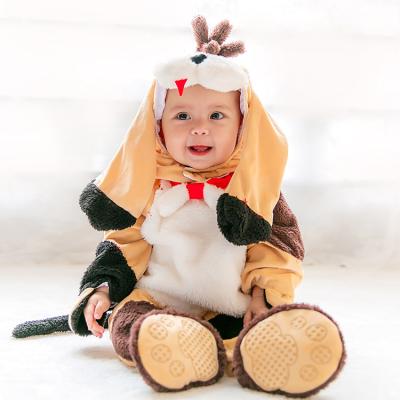 China Kids Baby Newborn Cute Dog Halloween Long Sleeve Winter Romper Teams Mascot Costume 0-3y for sale